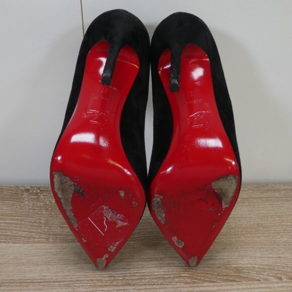 Christian Louboutin So Kate 120mm Black Suede - Picture 6 of 7